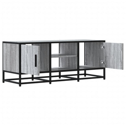 vidaXL TV Cabinet Grey Sonoma 100x35x41 cm Engineered Wood and Metal