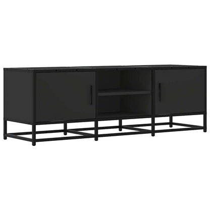 vidaXL TV Cabinet Black 120x35x41 cm Engineered Wood and Metal