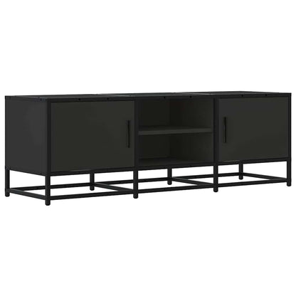 vidaXL TV Cabinet Black 120x35x41 cm Engineered Wood and Metal
