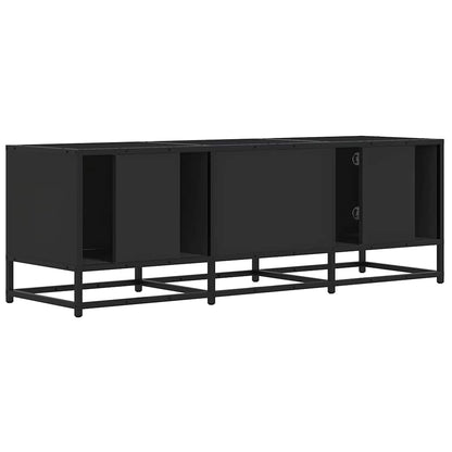 vidaXL TV Cabinet Black 120x35x41 cm Engineered Wood and Metal