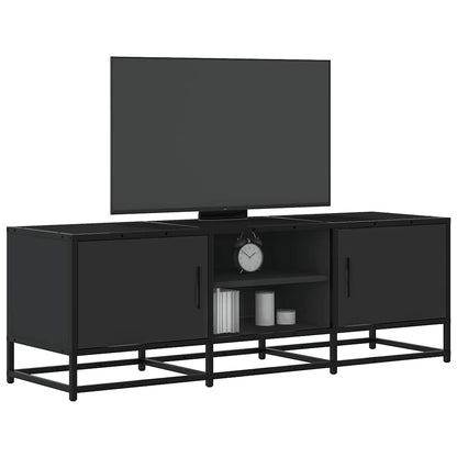 vidaXL TV Cabinet Black 120x35x41 cm Engineered Wood and Metal