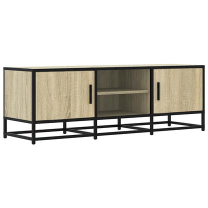 vidaXL TV Cabinet Sonoma Oak 120x35x41 cm Engineered Wood and Metal