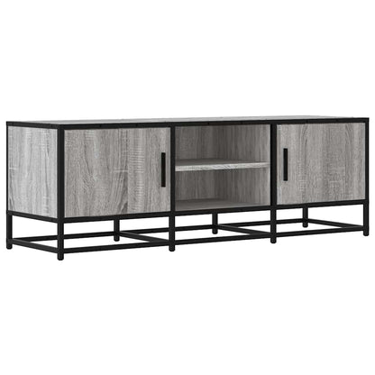vidaXL TV Cabinet Grey Sonoma 120x35x41 cm Engineered Wood and Metal
