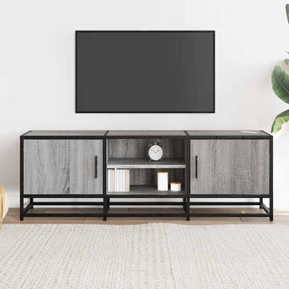 vidaXL TV Cabinet Grey Sonoma 120x35x41 cm Engineered Wood and Metal