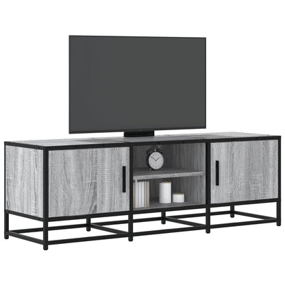 vidaXL TV Cabinet Grey Sonoma 120x35x41 cm Engineered Wood and Metal