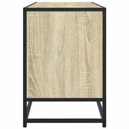 vidaXL TV Cabinet Sonoma Oak 150x35x41 cm Engineered Wood and Metal