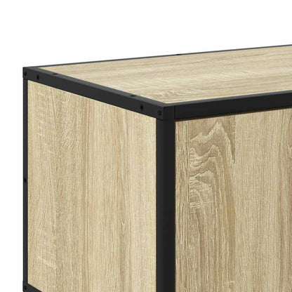vidaXL TV Cabinet Sonoma Oak 150x35x41 cm Engineered Wood and Metal