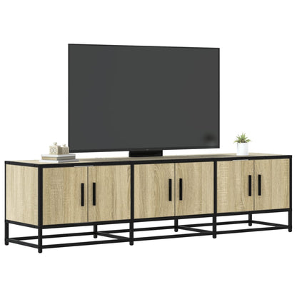 vidaXL TV Cabinet Sonoma Oak 150x35x41 cm Engineered Wood and Metal