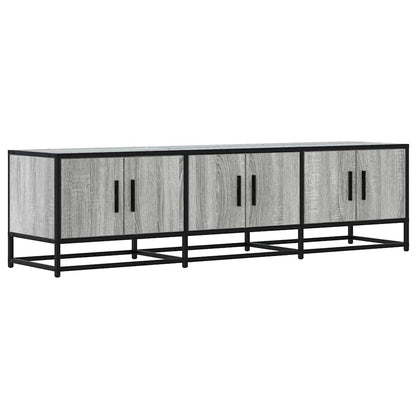 vidaXL TV Cabinet Grey Sonoma 150x35x41 cm Engineered Wood and Metal