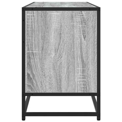 vidaXL TV Cabinet Grey Sonoma 150x35x41 cm Engineered Wood and Metal