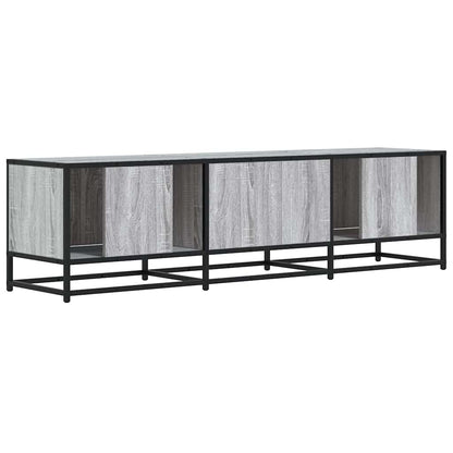 vidaXL TV Cabinet Grey Sonoma 150x35x41 cm Engineered Wood and Metal
