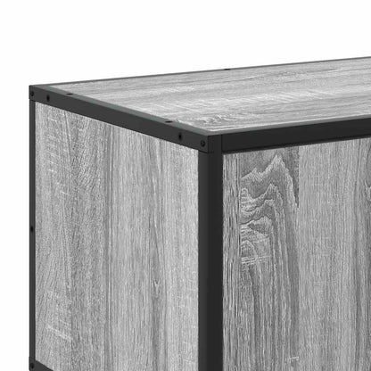 vidaXL TV Cabinet Grey Sonoma 150x35x41 cm Engineered Wood and Metal
