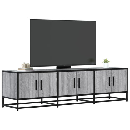 vidaXL TV Cabinet Grey Sonoma 150x35x41 cm Engineered Wood and Metal
