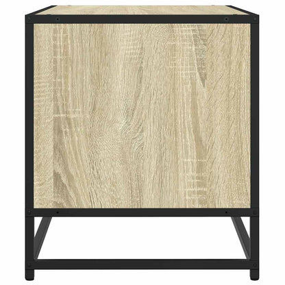 vidaXL TV Cabinet Sonoma Oak 61x40x46 cm Engineered Wood and Metal