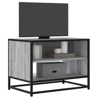vidaXL TV Cabinet Grey Sonoma 61x40x46 cm Engineered Wood and Metal