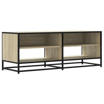 vidaXL TV Cabinet Sonoma Oak 120,5x40x46 cm Engineered Wood and Metal
