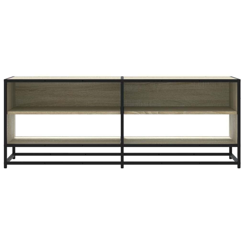 vidaXL TV Cabinet Sonoma Oak 120,5x40x46 cm Engineered Wood and Metal
