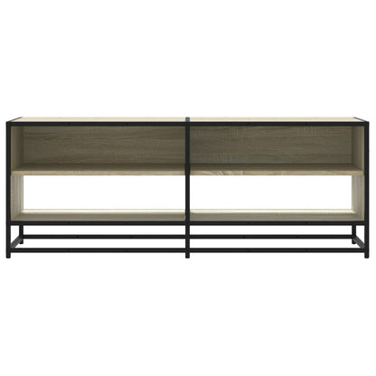 vidaXL TV Cabinet Sonoma Oak 120,5x40x46 cm Engineered Wood and Metal