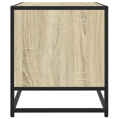 vidaXL TV Cabinet Sonoma Oak 120,5x40x46 cm Engineered Wood and Metal
