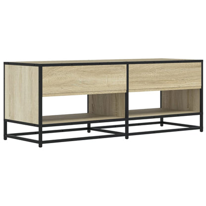 vidaXL TV Cabinet Sonoma Oak 120,5x40x46 cm Engineered Wood and Metal