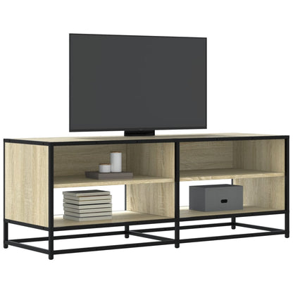 vidaXL TV Cabinet Sonoma Oak 120,5x40x46 cm Engineered Wood and Metal