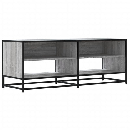vidaXL TV Cabinet Grey Sonoma 120,5x40x46 cm Engineered Wood and Metal