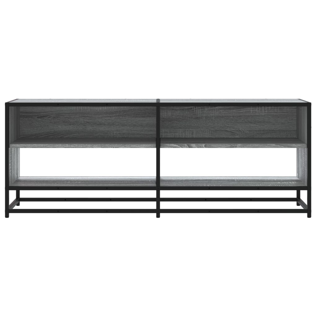 vidaXL TV Cabinet Grey Sonoma 120,5x40x46 cm Engineered Wood and Metal