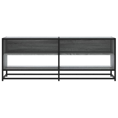 vidaXL TV Cabinet Grey Sonoma 120,5x40x46 cm Engineered Wood and Metal