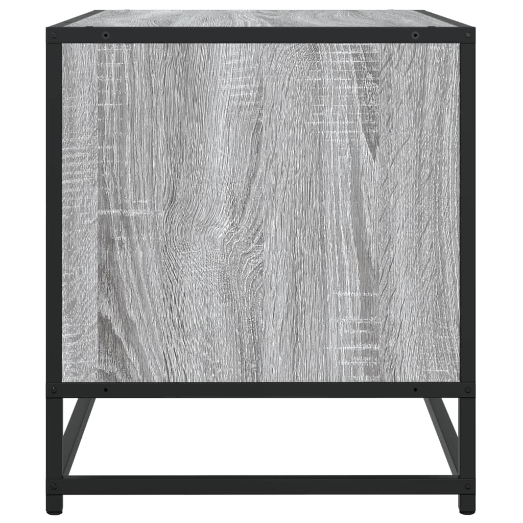 vidaXL TV Cabinet Grey Sonoma 120,5x40x46 cm Engineered Wood and Metal