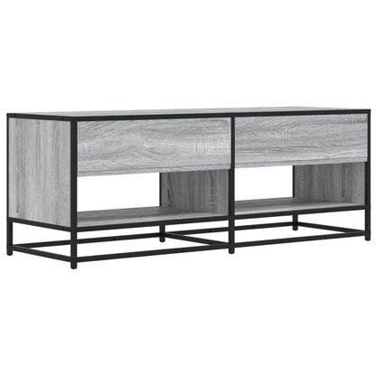 vidaXL TV Cabinet Grey Sonoma 120,5x40x46 cm Engineered Wood and Metal