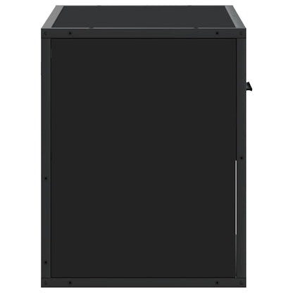 vidaXL TV Cabinet Black 60x31x39,5 cm Engineered Wood and Metal