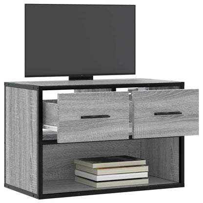 vidaXL TV Cabinet Grey Sonoma 60x31x39.5 cm Engineered Wood and Metal