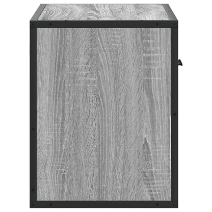 vidaXL TV Cabinet Grey Sonoma 60x31x39.5 cm Engineered Wood and Metal