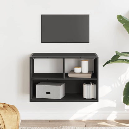 vidaXL TV Cabinet Black 60x31x39.5 cm Engineered Wood and Metal
