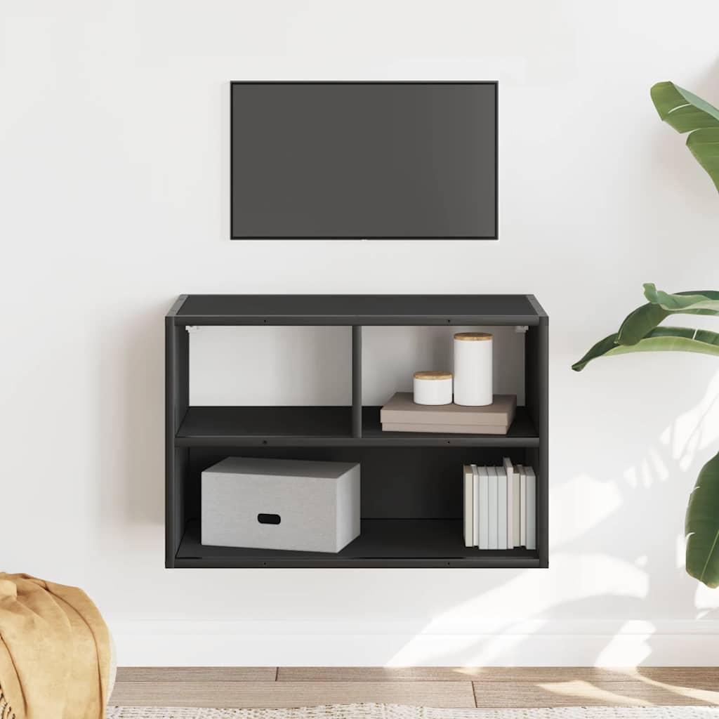 vidaXL TV Cabinet Black 60x31x39,5 cm Engineered Wood and Metal