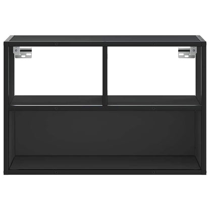 vidaXL TV Cabinet Black 60x31x39,5 cm Engineered Wood and Metal