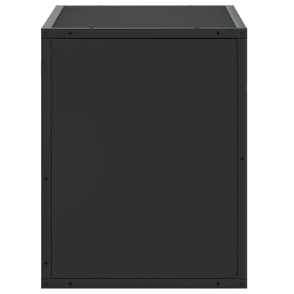 vidaXL TV Cabinet Black 60x31x39.5 cm Engineered Wood and Metal