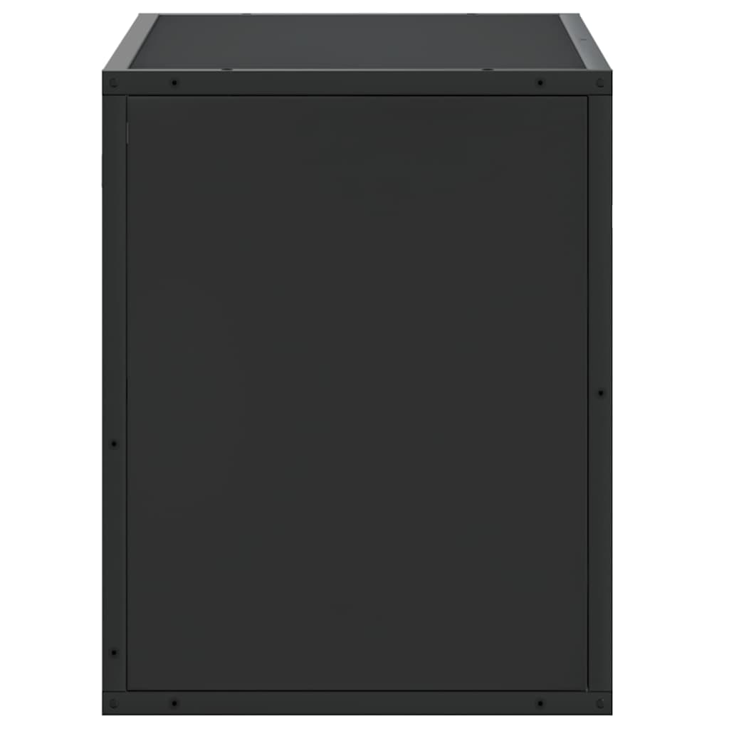 vidaXL TV Cabinet Black 60x31x39,5 cm Engineered Wood and Metal