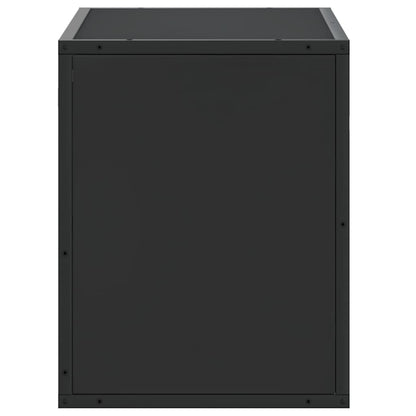 vidaXL TV Cabinet Black 60x31x39,5 cm Engineered Wood and Metal