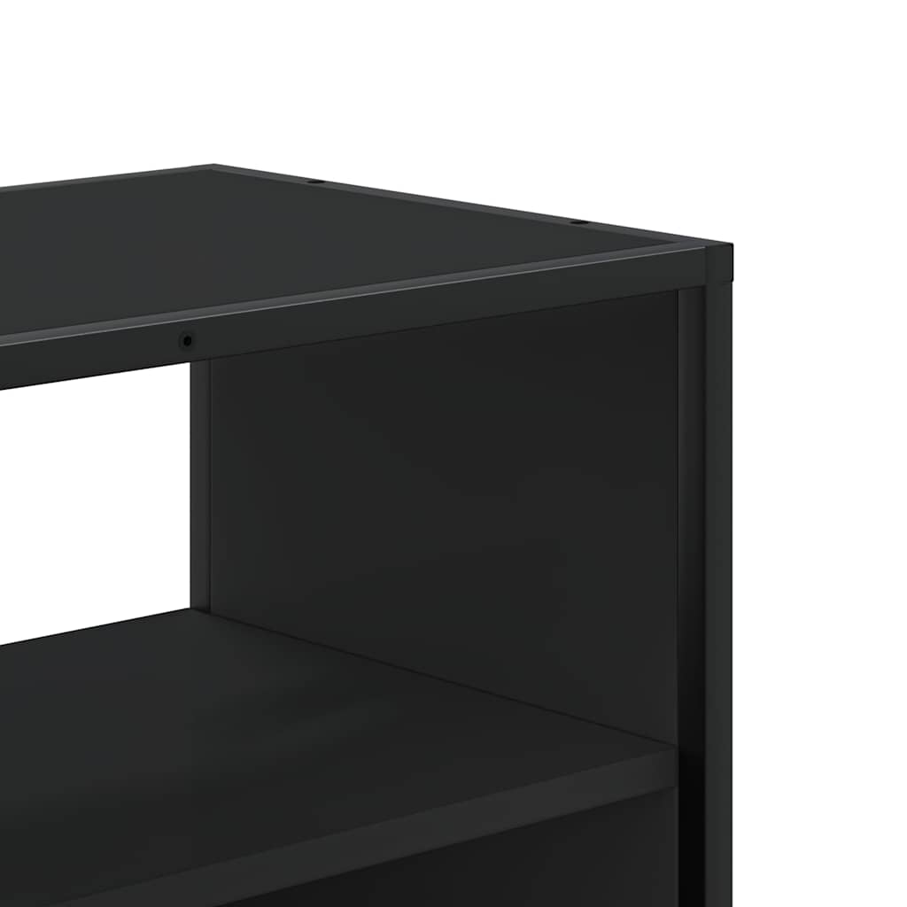 vidaXL TV Cabinet Black 60x31x39,5 cm Engineered Wood and Metal