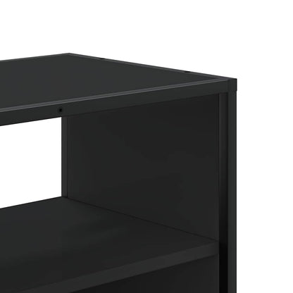 vidaXL TV Cabinet Black 60x31x39,5 cm Engineered Wood and Metal