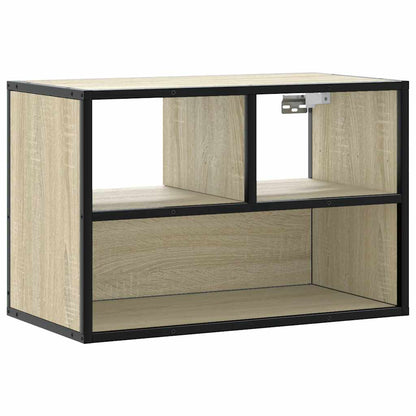 vidaXL TV Cabinet Sonoma Oak 60x31x39,5 cm Engineered Wood and Metal