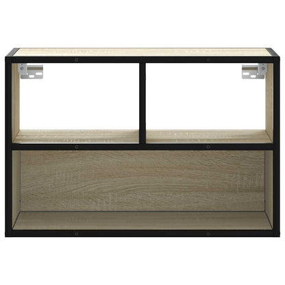 vidaXL TV Cabinet Sonoma Oak 60x31x39.5 cm Engineered Wood and Metal