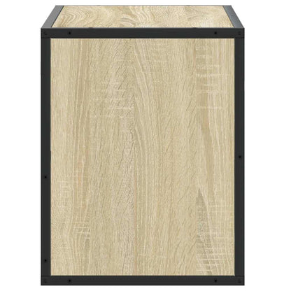 vidaXL TV Cabinet Sonoma Oak 60x31x39.5 cm Engineered Wood and Metal
