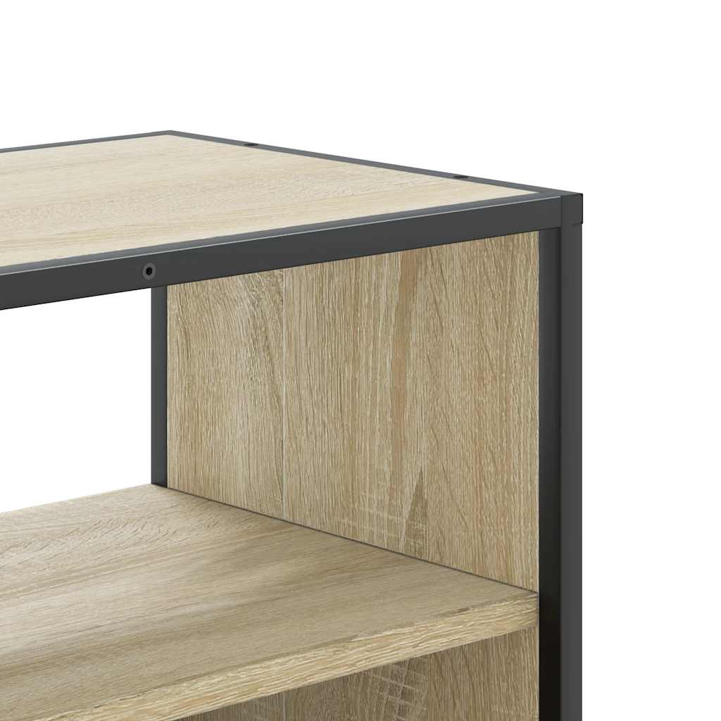 vidaXL TV Cabinet Sonoma Oak 60x31x39.5 cm Engineered Wood and Metal
