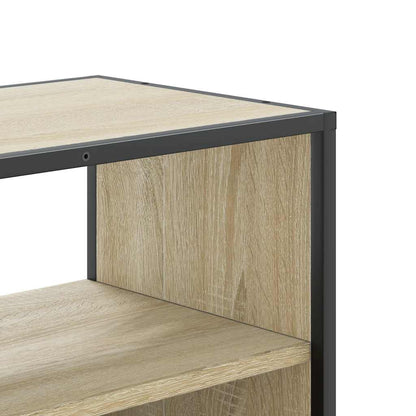 vidaXL TV Cabinet Sonoma Oak 60x31x39.5 cm Engineered Wood and Metal