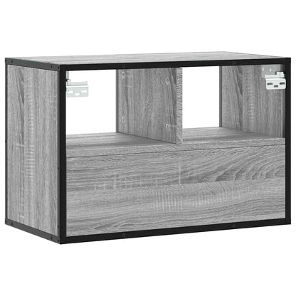 vidaXL TV Cabinet Grey Sonoma 60x31x39,5 cm Engineered Wood and Metal