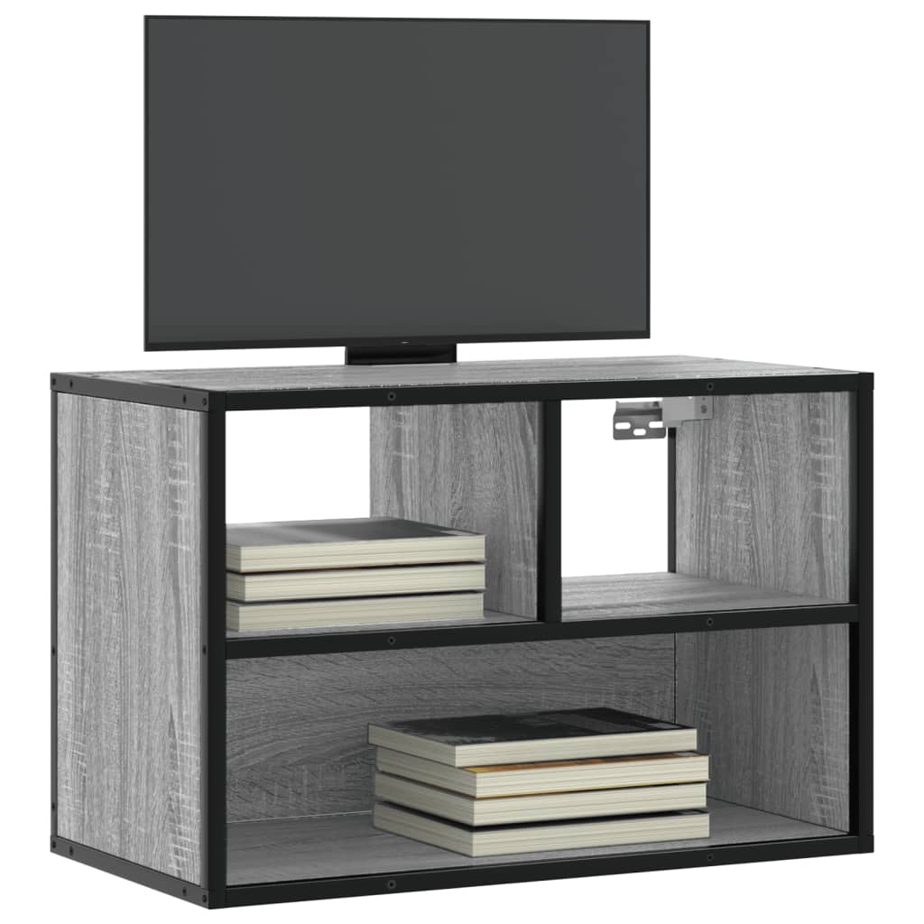 vidaXL TV Cabinet Grey Sonoma 60x31x39,5 cm Engineered Wood and Metal