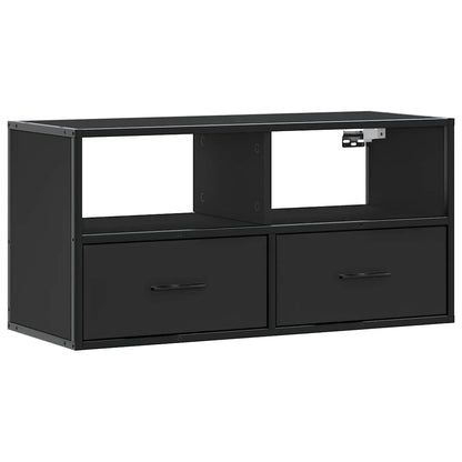 vidaXL TV Cabinet Black 80x31x39,5 cm Engineered Wood and Metal