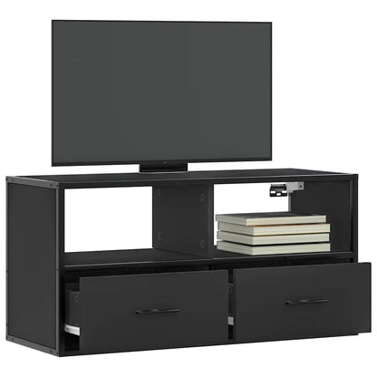 vidaXL TV Cabinet Black 80x31x39,5 cm Engineered Wood and Metal